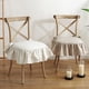 thumbnail image 4 of Xiao Hua Cojín de Silla con Borde de Hoja de Loto a Cuadros Elegante retro Relleno de Algodón Suave Cojín de Asiento Adecuado para Silla de Comedor de Cocina Del Hogar Estilo Casa de Campo 17 x 18, 4 of 4