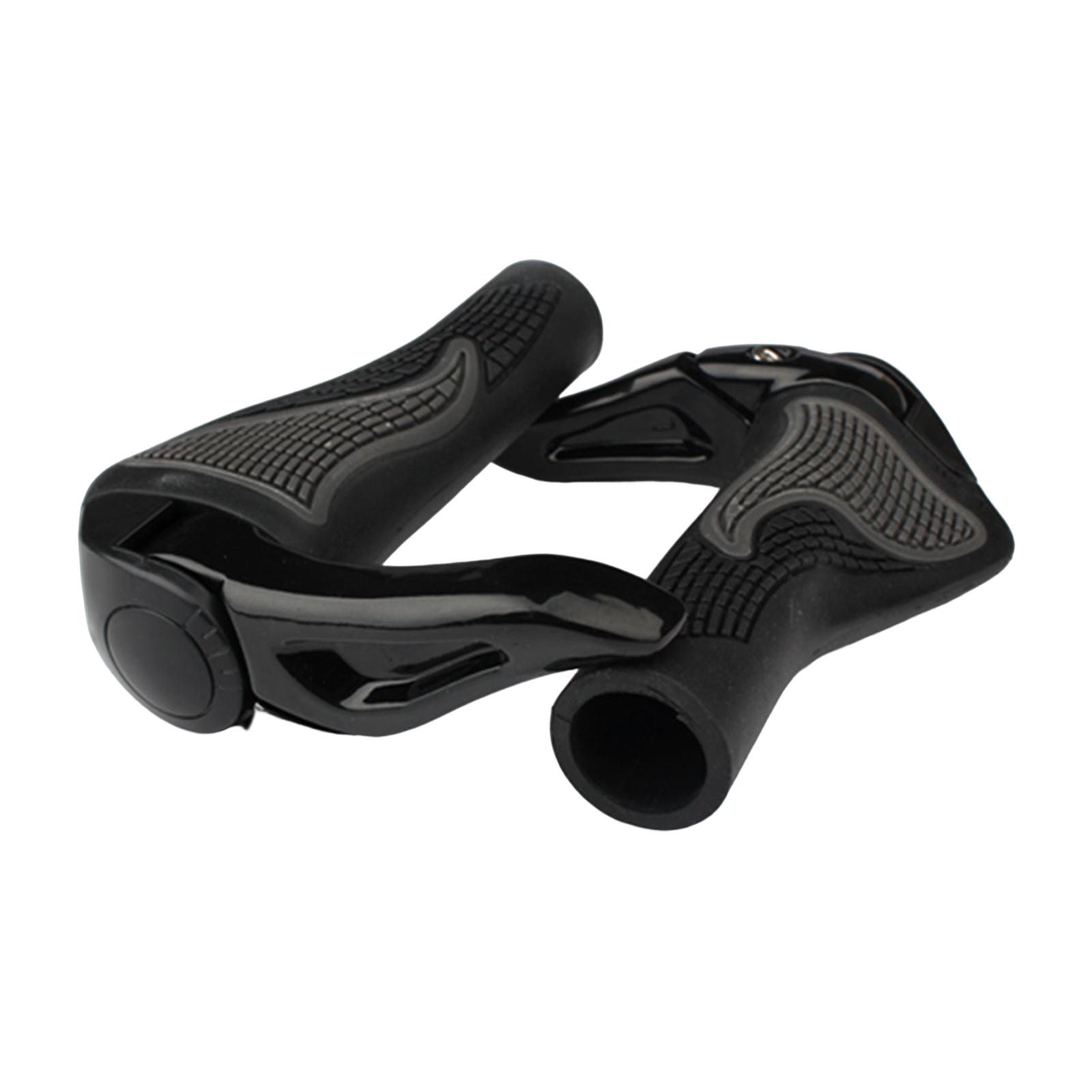 Magideal - Empuñaduras De Manillar De Bicicleta Mtb De Goma Empuñaduras De Bicicleta De Montaña, Resistencia A Antideslizante Resistencia Al Desgaste , Negro