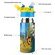 thumbnail image 3 of El maravilloso mago de Oz Botella de Agua con Tapa Pop Top de Un Toque, Acero Inoxidable, a Prueba de Fugas, para Deportes, Botella Infantil azul 12 oz, 3 of 6