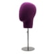thumbnail image 1 of Cabeza de maniquí ajustable con base redonda estable, cabeza de maniquí duradera, modelo de soporte de exhibición para sombrero, auriculares, pelucas, Violeta, 1 of 5