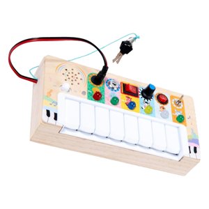 Magideal - Tablero Ocupado Para Niños, Piezas De Bricolaje, Interruptor De Piano, Habilidad Motora Fina, Aprendizaje Cognitivo Para Niños, Niñas, Niños, Juguete