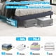 thumbnail image 2 of Armario Kukikan para colocar debajo de la cama, 60 litros, con ruedas, 2 unidades, color gris, 2 of 9