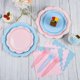 thumbnail image 4 of Juego de vajilla Houuqe Baby Gender Reveal Party 96 piezas, 4 of 6