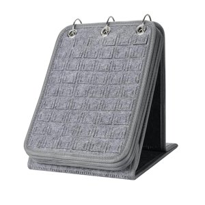 Ioensy - Soporte De Exhibición De Pines, Organizador Decorativo De Joyas, Soporte De Calendario De Almacenamiento, Gris