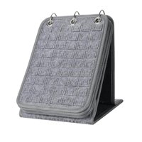 Ioensy - Soporte De Exhibición De Pines, Organizador Decorativo De Joyas, Soporte De Calendario De Almacenamiento, Gris