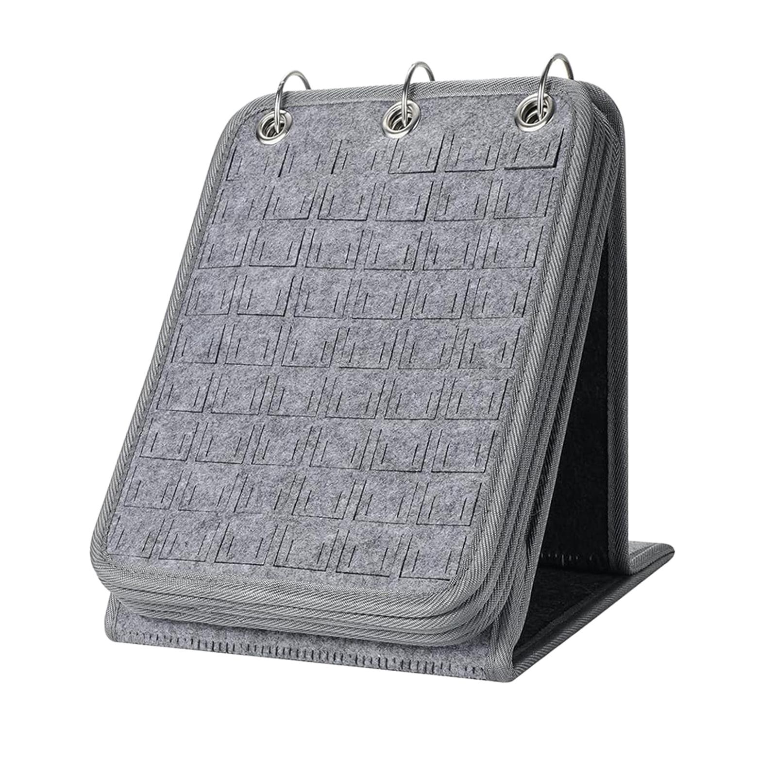 Ioensy - Soporte De Exhibición De Pines, Organizador Decorativo De Joyas, Soporte De Calendario De Almacenamiento, Gris