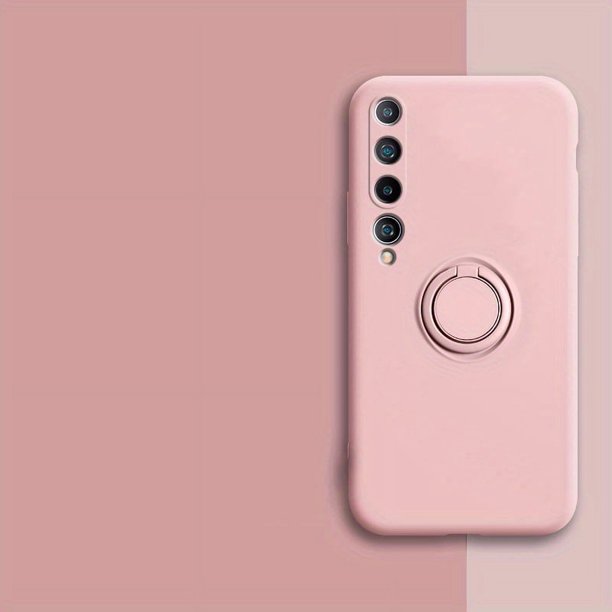 Suitable For Xiaomi 10 Phone Case Integrated Bracket Car Magnetic Suction Xiaomi 10 Pro Protective Cover Anti-fall Full Package Edge Liquid Pure Color Simple Stylish Trend MIUI Stand Bracket