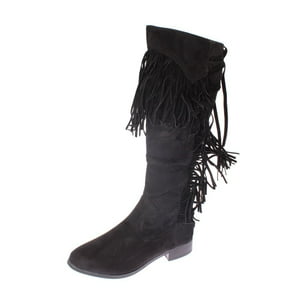Bota Flecos Negro Vía Franca