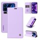 thumbnail image 1 of Funda Billetera de Cuero para Xiaomi 17 Pro con Tarjetero y Soporte - Tapa Magnética Morado, 1 of 5