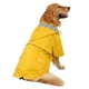 thumbnail image 4 of Chubasquero HDE para perros, doble capa, con cremallera y capucha, amarillo, 4 of 7