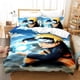 thumbnail image 1 of 3 Piece Ninja Uchiha Zebra Naruto Bedding Set Anime Duvet Cover Pillowcase Double Size Children Teenagers Bedroom Decoration Bed Sheets, 1 of 5