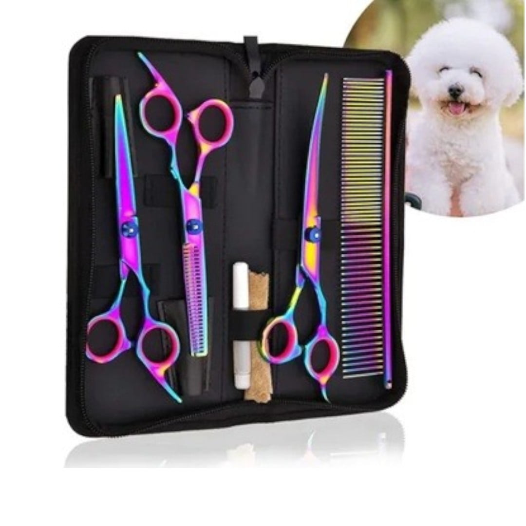 Genérico - Set Tijeras Peluqueria Canina Corte De Pelo Para Mascotas