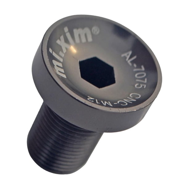 Perno de brazo de manivela de bicicleta, tornillo de soporte inferior de bicicleta, aleación de aluminio de 12 mm resistente para perno de fijación de Titanio