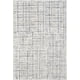 thumbnail image 2 of Alfombra de área Abani gris con patrón entrecruzado 61 x 91 cm, resistente, 2 of 9