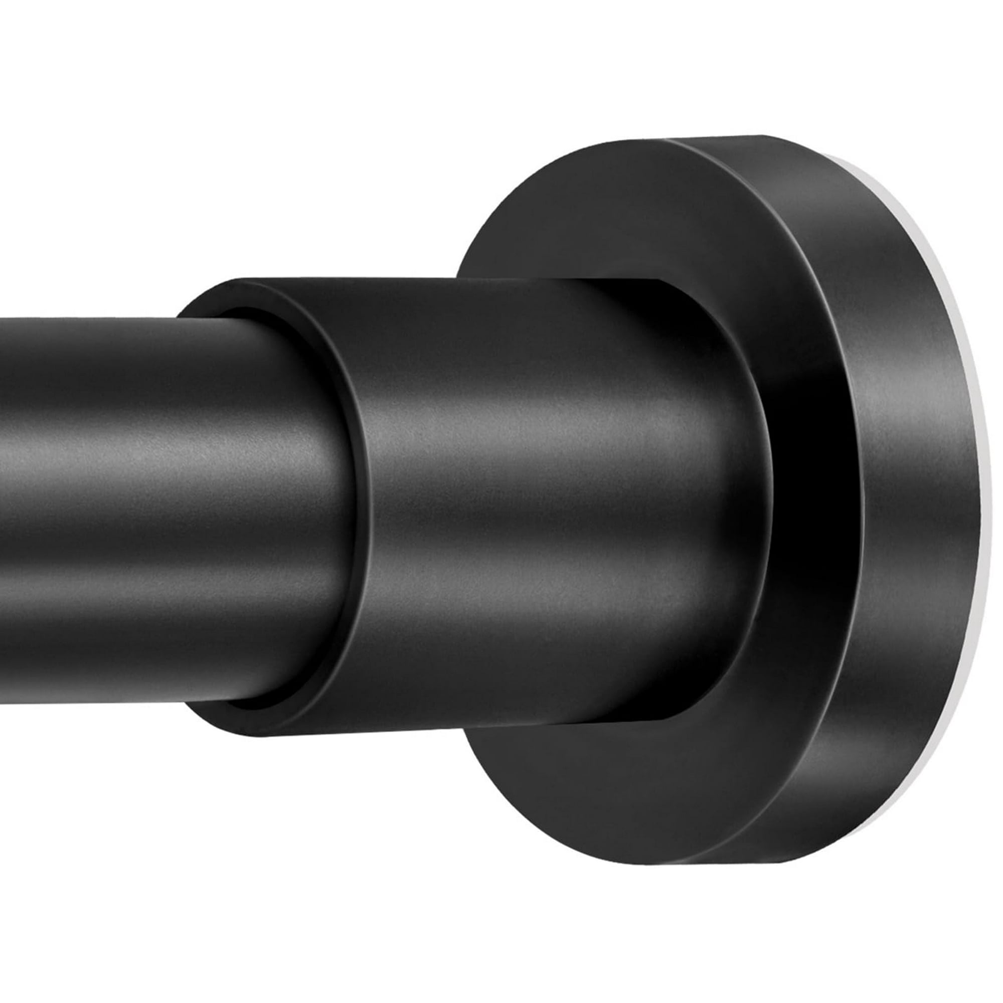 Barra De Cortina De Ducha Zyrw, Negra, No Se Oxida, 90-210 Cm, Acero Inoxidable