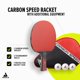 thumbnail image 2 of Pala JOOLA Carbon Speed para Ping Pong, Aprobada por la ITTF, 2 of 7