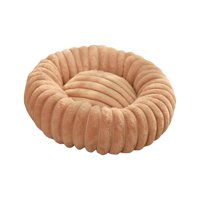 Magideal - Cama De Gato Redondo Cama De Felpa Cómoda Gatito Gatito Cama Cama Abrazadera Cama Para Perros Cama Para Perros Cama Para Mascotas Para Mascotas Perros Caqui 60Cm
