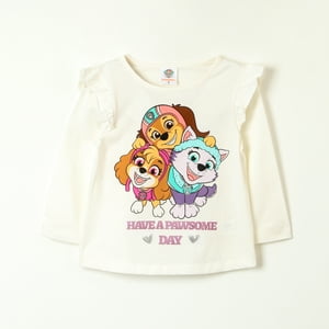 Polera Manga Larga Niña Pawsome Day Rosado Paw Patrol