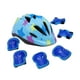 thumbnail image 1 of Casco y Kit Protección Bicicleta Patinaje Antigolpes Celeste, 1 of 3