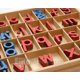thumbnail image 3 of Movable Alphabet Elite Montessori de madera con caja para preescolar, 3 of 4