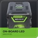 thumbnail image 5 of Batería Greenworks de 60 V y 4,0 Ah, compatible con alta corriente (HC), 5 of 7