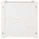 thumbnail image 5 of Jardinera VidaXL cuadrada de madera de pino maciza de 40 x 40 x 40 cm, color blanco, 5 of 9
