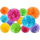 thumbnail image 1 of Pompones de papel Jayke Joy, 12 piezas, tamaños 8, 10 y 12, 1 of 3