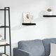 thumbnail image 2 of Repisa Flotante de Pared vidaXL MDF Negro 30x23x4cm, 2 of 9