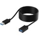 thumbnail image 1 of Cable de extensión USB 3.0 Sabrent A-macho a A-hembra de 3 m, 1 of 8