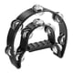 thumbnail image 1 of Pandero Doble Media Luna Metalico Negro HX0052, 1 of 3