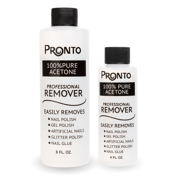 Removedor de esmalte de uñas en gel Pronto 100% acetona 360 ml