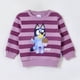 thumbnail image 1 of Polerón Cerrado Niña Rayas Ice Cream Morado Bluey, 1 of 4