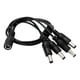 thumbnail image 1 of Cable Poder Splitter Camara Seguridad 4 Salidas Jack 5.5*2.5 negro, 1 of 5