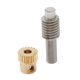 thumbnail image 2 of 0.5 Modulus Brass Worm Gear Wheel + Gear Shaft Set 20 Tooth, 2 of 5