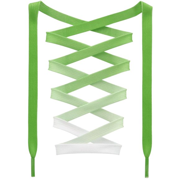 Cordones DANHUA 110 cm Verde Degradado - Pack de 2