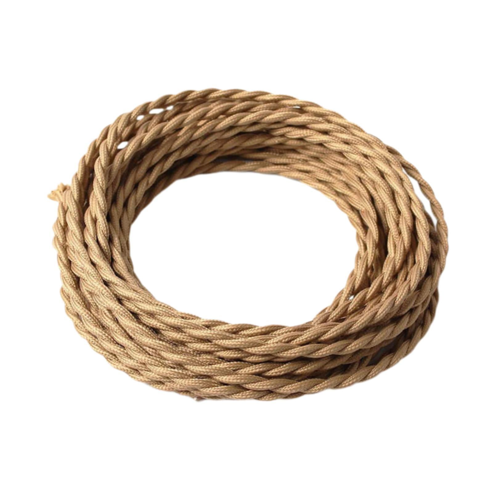 Magideal - Cable De Luz Colgante, Accesorio De Iluminación, Cable Diy 5m Vintage Con Cuerda De Cáñamo, Cable De Lámpara, Cable De Lámpara Para Industrial, Granja Marrón