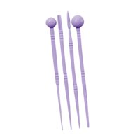 Magideal - 4 Uds Herramientas De Escultura Herramientas De Arcilla Diy Proyectos De Artesanía Prácticos Profesionales Herramientas De Tallado De Cerámica Portáti Púrpura