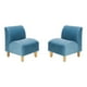thumbnail image 1 of Set Poltrona Soft 1C Felpa 05 Azul Petroleo, 1 of 5
