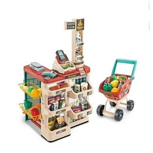 Genérico - Juego De Supermercado Con Carrito Y 48 Piezas