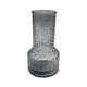 thumbnail image 1 of Florero Decorativo De Vidrio Con Diseño Base Ancha Gris 25, 1 of 7