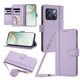 thumbnail image 1 of Funda Tipo Libro para OnePlus 10T 5G con Ranuras para Tarjetas, Morado Claro, 1 of 6