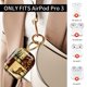 thumbnail image 2 of Estuche para AirPod Pro 3 SXboxing con diseño de bosque y llavero dorado, 2 of 7