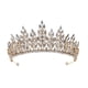 thumbnail image 5 of Tiara De Boda, Dije, Regalo, Pinza Para El Pelo, Diadema Para Cumplea?os, Graduación, Ni?as, Estilo A, Dorado, 5 of 5