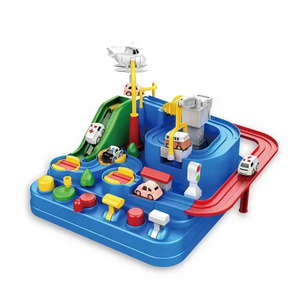 Otuti - Ciudad Pistas De Autos Juguete Didáctico Con 8 Desafíos