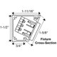 thumbnail image 2 of Regleta APT 46 cm 3 tomas blanca, 2 of 7