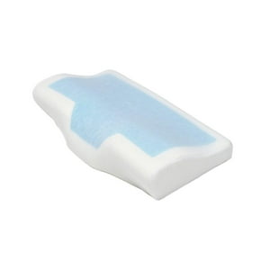 Maxcare - Almohada Cervical Viscoelastica Gel Comfort 60X38X12/8 Blanco