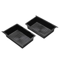 Magideal - 2 Organizadores De Caja De Almacenamiento Debajo Del Asiento, Accesorio Impermeable Para Organización De Automóviles, Bandeja De Almacenamiento Oculta