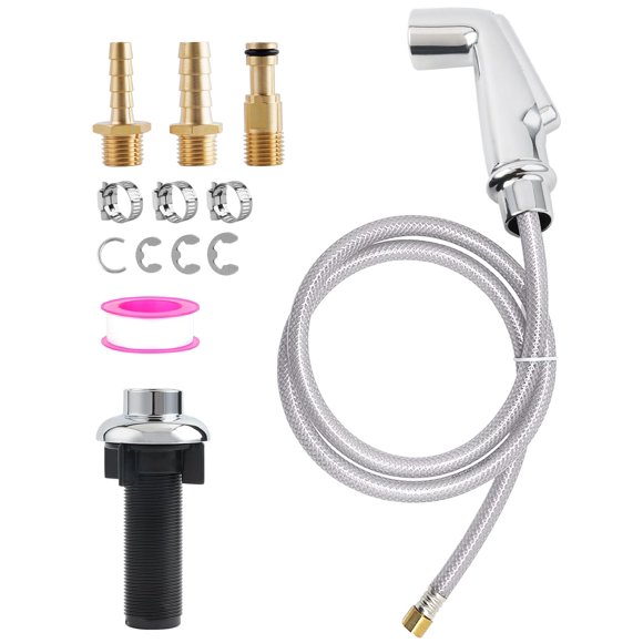 Pulverizador lateral para fregadero de cocina Blissvent Chrome con conector Moen