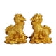 thumbnail image 3 of 1 Par De Cobre Chino Fengshui Kylin Chi-lin Qilin Dios Bestia Estatua Para El Hogar Oro 5,5x7 Cm, 3 of 5