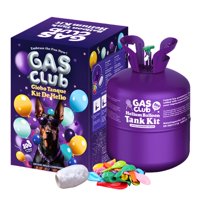 Helium Tank Gasclub Para Globos, 22 Litros, Hasta 100 Globos De Látex
